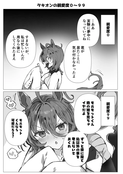 タキオンの好感度0～99