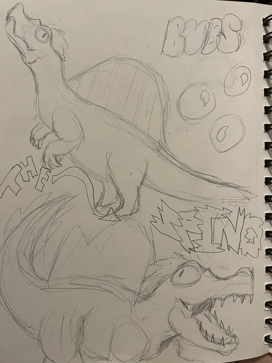 Zakyu_arts's tweet photo. @soulblooded @depp1fan I love video games and I’m currently obsessed with Dino’s so here’s my newest character: Bubs the spino. I’d love to be art moots tho too :3 https://t.co/Q5iMaon01E