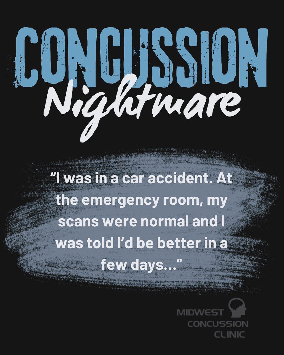 MWConcussion's tweet image. The emergency room is important to rule out a more life threatening set of injuries. In other words - ‘you’re alive. Get out.’

But what happens after a few days and I’m not better (or even worse)? It’s time to get evaluated for a concussion! 

#Concussion #MWConcussion