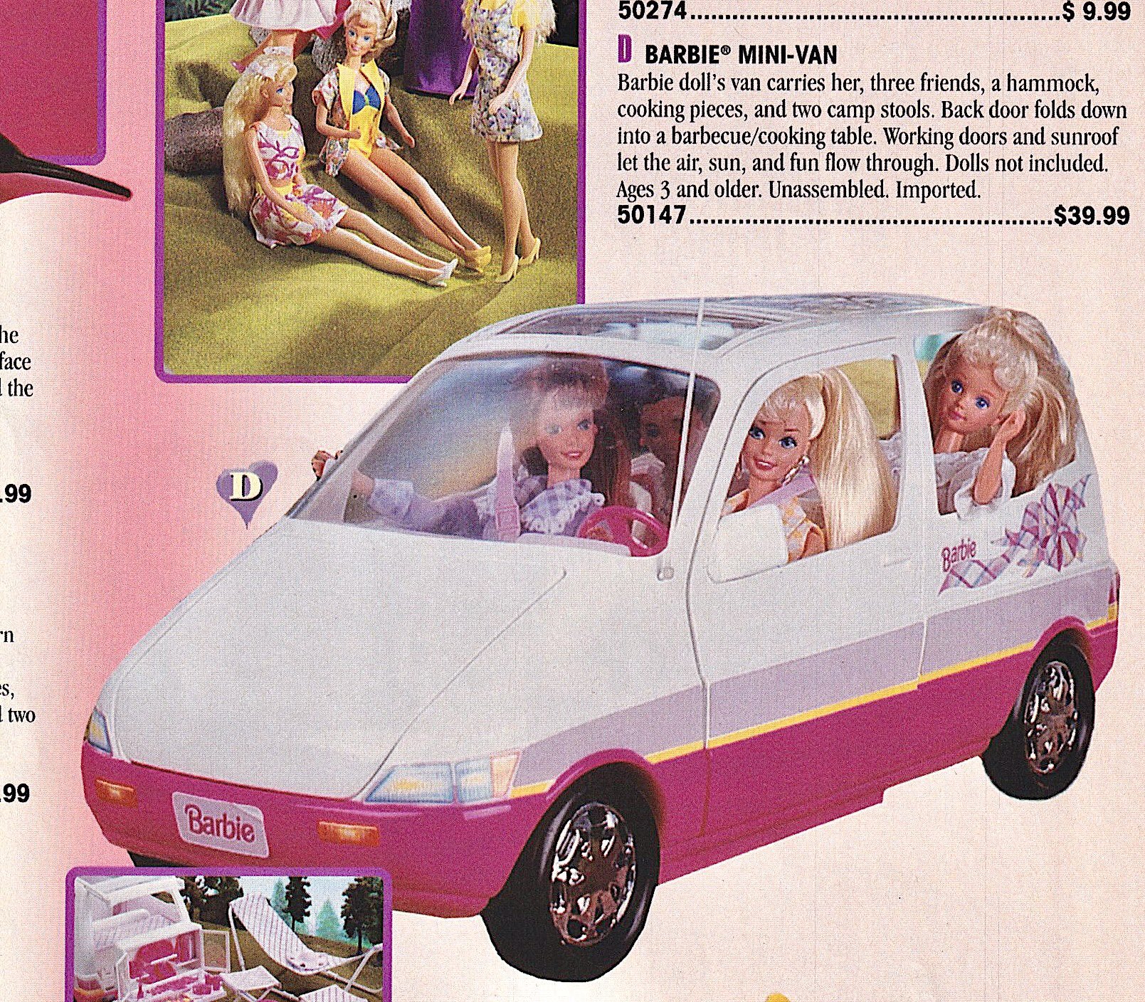 Mini van barbie sale
