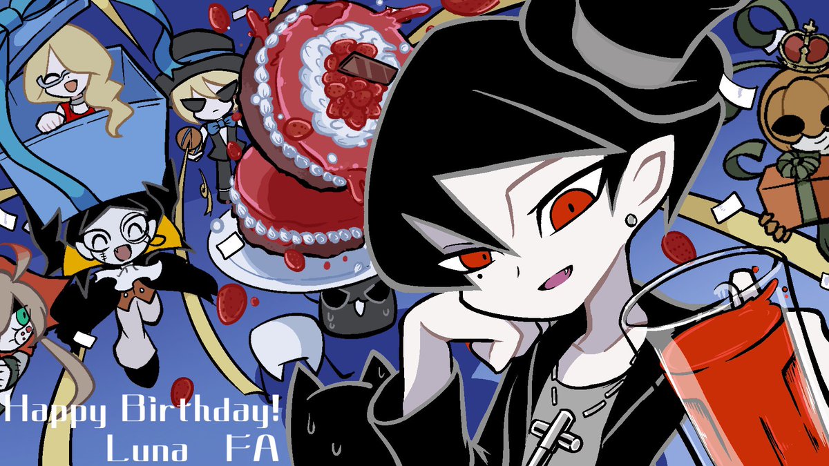 ルナさん誕生日おめでとう！ #ハッターズFA