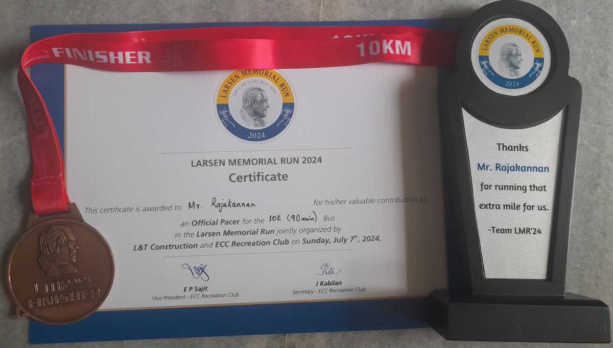 rajakannanksr's tweet photo. Larsen Memorial Run 2024 #runni https://t.co/b2HEsg1Veo