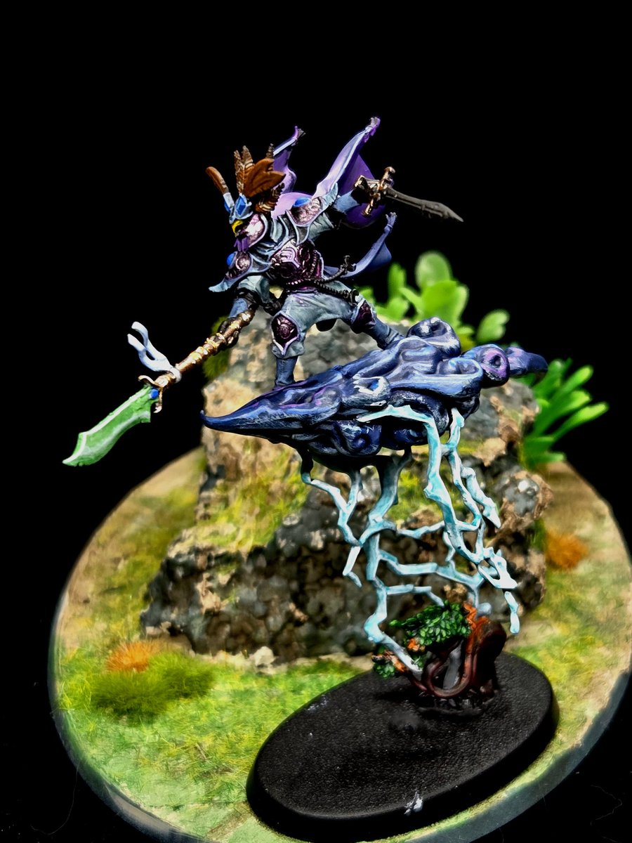 SinaraiP's tweet photo. My hobby submission for turn 1 of #AnimosityVI , my Storm Mage Aledrec! Lots of good progress since beginning during #DAWARPATH
@AnimosityCmpgns
@warhammer
#Warhammercommunity #Warhammer #kitbash #animositycampaigns #minipainting https://t.co/TOoyntHU5o