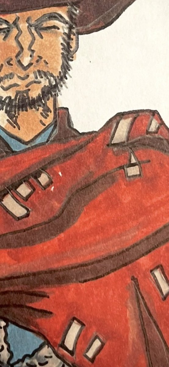 HarrisonCBerger's tweet photo. Detail shots
🤠Markers meet mystery in this homage to one of cinema’s most iconic characters. 

———
Supplies linked in bio
———

#ManWithNoName #ArtisticInspiration #art #illustration #copic #copicmarkers #drawing https://t.co/oFuv6kkdGO