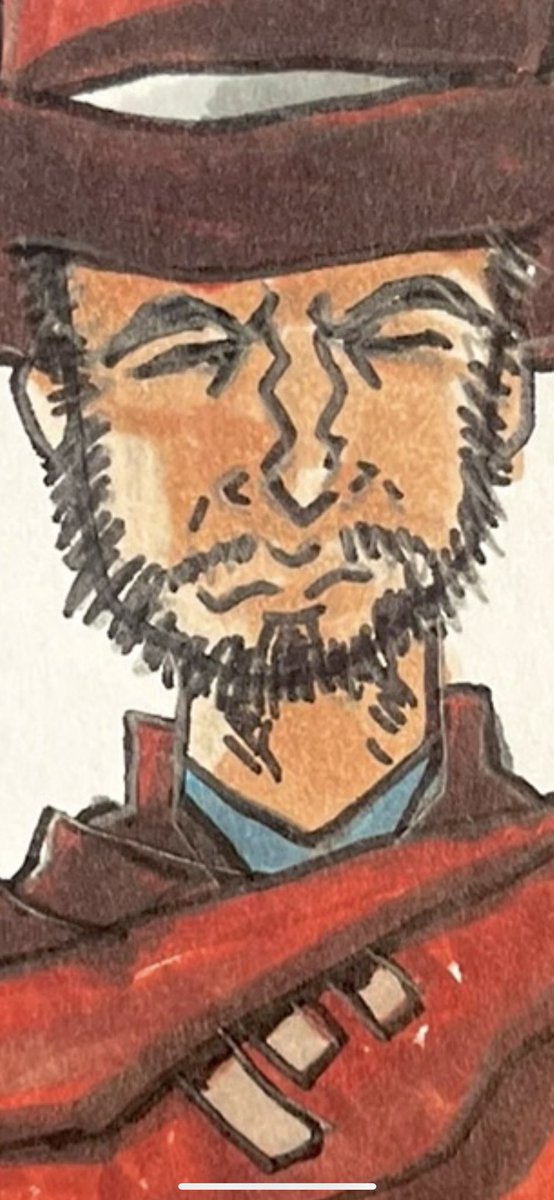 HarrisonCBerger's tweet photo. Detail shots
🤠Markers meet mystery in this homage to one of cinema’s most iconic characters. 

———
Supplies linked in bio
———

#ManWithNoName #ArtisticInspiration #art #illustration #copic #copicmarkers #drawing https://t.co/oFuv6kkdGO
