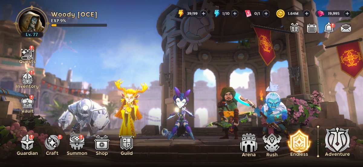 gamefinexus's tweet photo. 🎆🎆🎆Pick Your Rare F2P Squad🎆🎆🎆!

With only two days left before @GuildOfGuardian's first special event, it's time to settle on your all-rare squad.

But if you're 100% F2P, you don't have a lot to choose from.

Here's a quick breakdown for each role and who could be a good pick based on your gear setup!

SQUAD ROLES

Tanks 

Toktun and Yalmar are your two F2P tank options. 
 
They make a good pairing up front, but if I had to pick one, I would go with Toktun.  He's more durable, which is what you need from a tank.

Yalmar has a good balance of DPS and damage reduction.  You could try experimenting with him in situations where you might reach for Huurk.

Physical DPS 

Your two choices for physical damage dealing are Batu, and Okubo.

Assassins do big damage but are extremely fragile.  Okubo likes to mix it up at close range too - which doesn't help his survivability at all.

That's why I prefer Batu as a DPS carry. His passive makes him fire off basic attacks faster for bigger damage, and he mostly stays out of harm's way.

Magical DPS

Your only two choices for magic DPS are Zole and Huurk.  

Zole takes it because his Umbrus domain also earns you bonus points in the event.  He's also a decent single-target DPS who can carry the offense.

Huurk is still relevant but don't expect him to a) last long, and b) carry damage-dealing duties. 

His abilities are AoE and do damage over time. Those make him a great  secondary DPS to back up Batu and Zole.

Support 

Ferulia and Andronica are the two supports in the Core One rare cast.

Ferulia is the best rare healer - Founders included.  The Building Blocks event is similar to Endless, so you'll want to find a spot for her no matter what.

Andronica is a great support who can heal your squad and grant them life drain for extra durability.

She can't carry healing like Ferulia because her heal comes at the expense of her HP. But, she can be a nice compliment if you want extra insurance.

WHO SHOULD YOU TAKE?

Gear will probably decide who you put in your squad, so let's look at some common setups.

2 Str and 3 Int Sets

If this is your setup, then your back row is chosen for you - Ferulia, Zole, and Andronica.

Since you'll have two Guardians on healing duties, I would consider pairing Toktun and Huurk up front to back up Zole. 

2 Str, 1 Agi, 2 Int Sets 

In this scenario, Batu is the logical choice for your agility set.  

Zole SHOULD be an automatic pick because of the bonus points, but I got better results with Ferulia and Andronica from testing.

If you stick with Zole, I would go with Toktun and Yalmar to protect him and Batu.  

If you go with dual healers, then Huurk can help your damage output.

1 Str, 2 Agi, 2 Int Sets

This scenario might occur if you're running Ashwyn and Atticus/Derisda in your main party.

This basically commits you to Okubo and Batu.  

You should probably make peace with the fact that Okubo will die fast once the difficulty ramps up.

That's why I would plan for a squad of four with Toktun, Ferulia, Batu and Andronica to go as deep as possible.

1 Str, 4 Int Sets

Supports are great! And, I have seen Core One squads in the wild that run something like Aquiris, Flix, Griselle, Ennara and a tank. 

If this is your situation, you've got a decision to make about your F2P status.  

You could run with a four Guardian squad of Zole, Andronica, Ferulia, and Toktun (your fifth with thrift gear will probably die early).

Orrrrr, you could spend the 5 USD to purchase Felicia, a great DPS cinder mage from the Founder collection.

As a Founder, she starts with 4 diamonds and 3 radiance, so you don't even need to upgrade her.

Aria is also a great choice, but she's pricier (12 USD and climbing) and her kit is all healing.  

She does get domain and ascension bonuses from the event, which is why her price is up at the moment.

Whatever you decide to go with, just remember to have  fun! Don't forget that you can reset your Guardians if you make a mistake!

#LFGOG