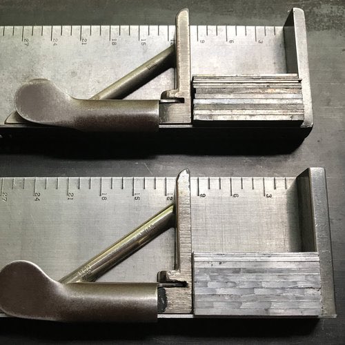 dusted off ye olde lead text spacers