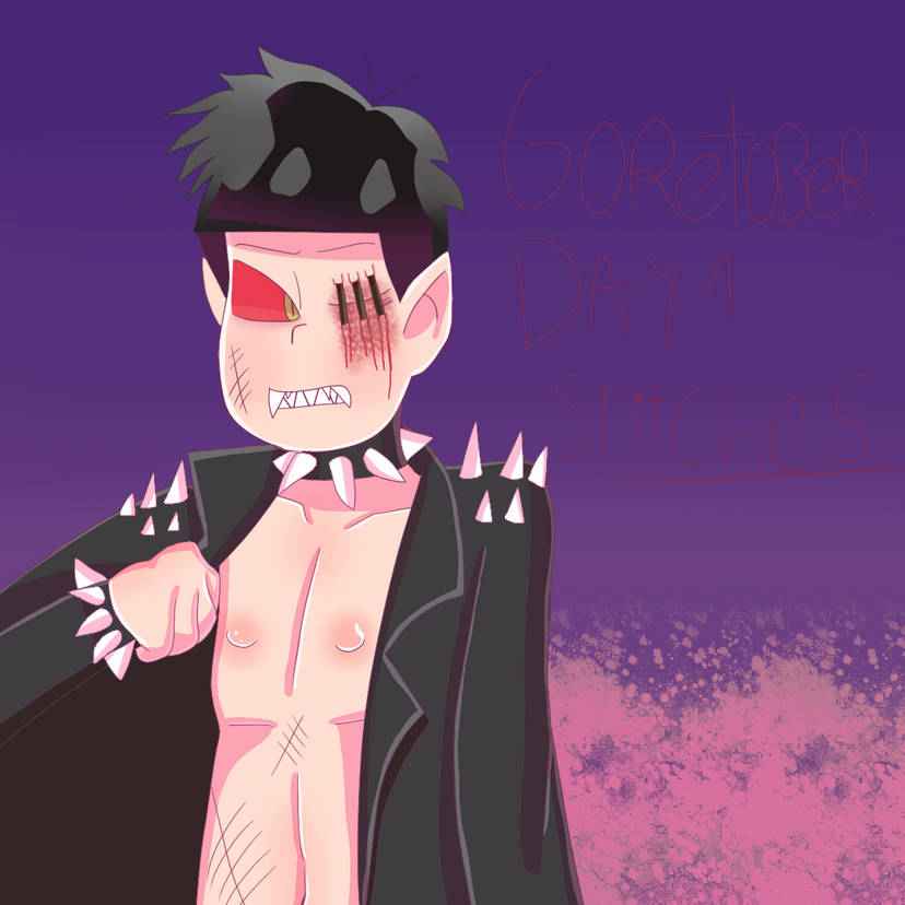 wampyrz420's tweet photo. gore warning. working on requests, but this image is so funny to me, so i redrew it. #osomatsusan #mrosomatsu #akumatsu https://t.co/CcJ0RtrwcT