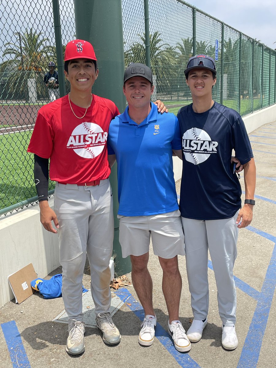 ESHSEAGLESBASBL's tweet photo. Eagles Baseball Alumni at the @TylerSkaggs45 All-Star Game today!! 
Jake Palmer class of 2017
(UCLA Baseball Coach)
Dylan Alcala class of 2024 
Mateo Heredia Class of 2024
#goeaglesbaseball #recparkrats
🦅⚾️🦅⚾️🦅⚾️🦅⚾️🦅⚾️🦅⚾️ https://t.co/EKG7Sc33fz