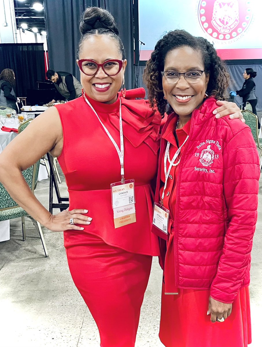 Current SM-LAC President Candace Hull-Simon and SM-LAC Charter President Jacquelyn Anthony Bryant at the 49th Southern Regional Conference in Nashville, Tenn.

#SMLACDST #DSTREGIONALCONF2024 #NashVegas