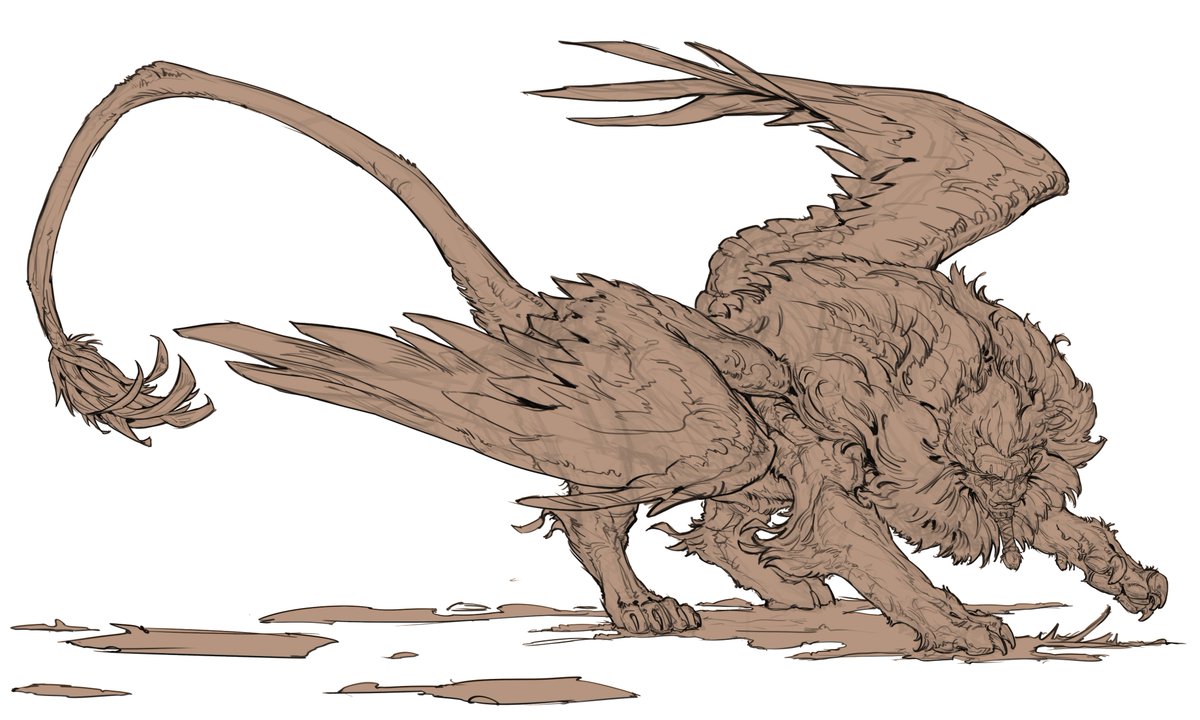 ALiteralCAR's tweet photo. Line art for my sphinxes from way back when https://t.co/bgu0yhESOV