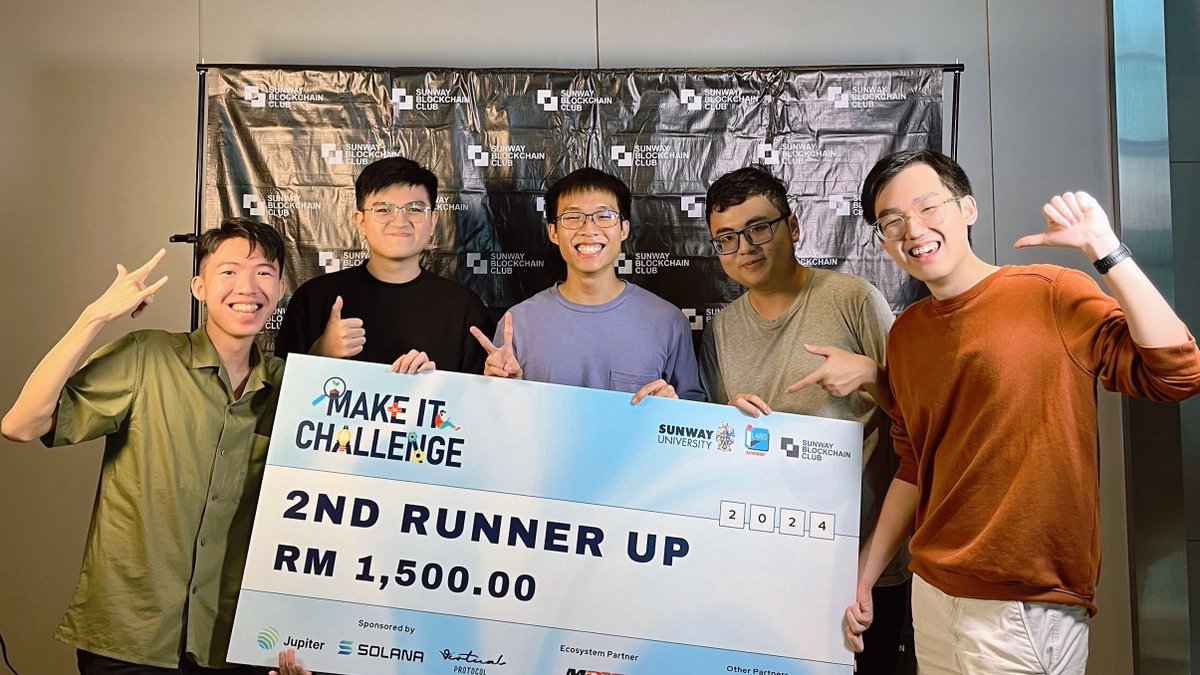 SproutExplorer's tweet image. Another day another slay 💅 We snagged 2nd runner up in #MakeItChallenge2024 with Moonté, our #Web3 take on SproutExplorer 🌱 

Big shoutout to the squad's endless grind and everyone who supported us! 👁️👄👁️👉👈 

@SunwayiLabs @SunwayBCC @SuperteamMY @virtuals_io