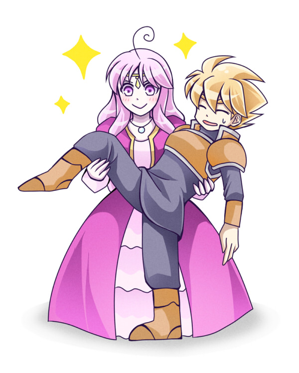 「お姫様(が)抱っこ 七夕なので久々に男女の組み合わせを」|りょ＠冷房完備のイラスト