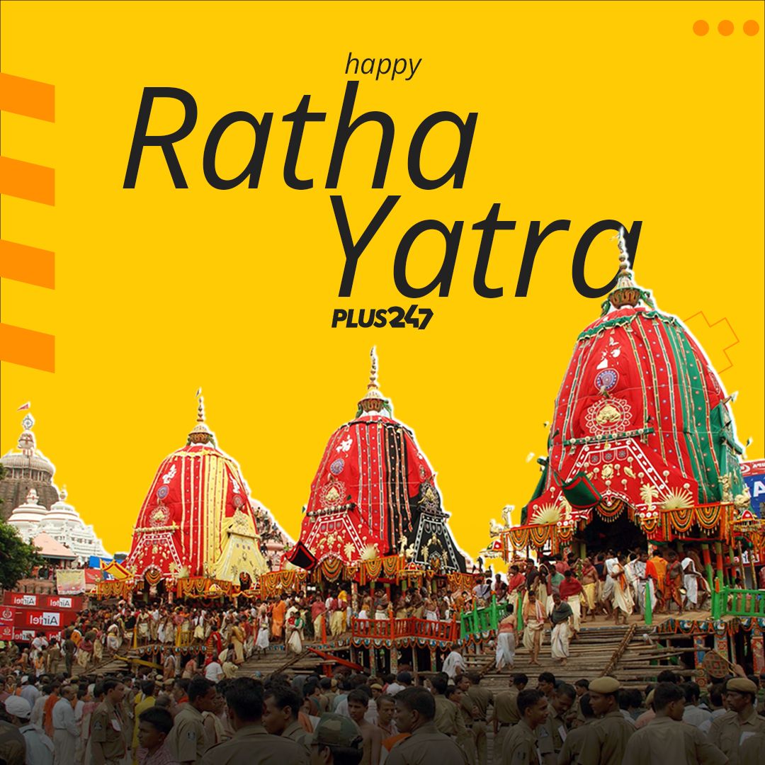 Plus247Official's tweet photo. Celebrating the joyous occasion of Ratha Yatra! 🛕✨ May the divine journey bring peace, prosperity, and happiness to all. Let's cherish this festival with love and devotion. Happy Ratha Yatra from Plus247!

#RathaYatra #Festival #IndianCulture #Plus247 #Tradition #IndiaFestivals https://t.co/cHYl0Z3ESQ