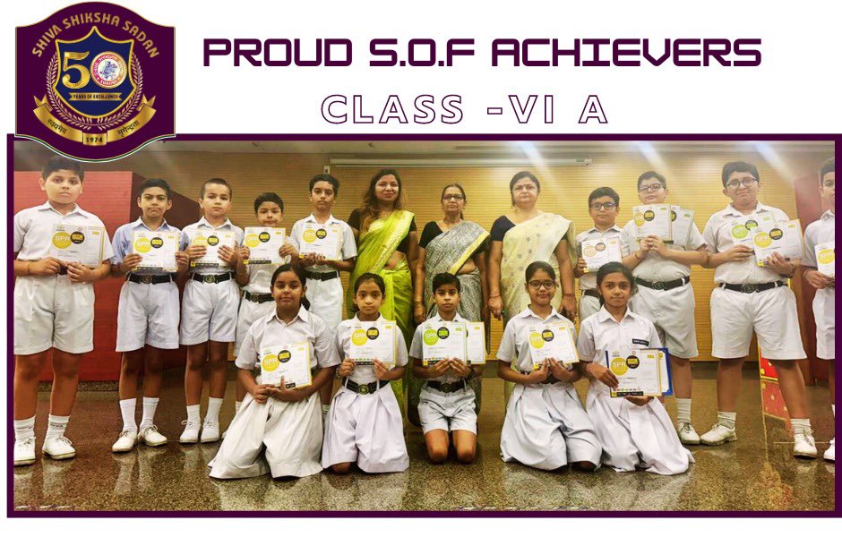 Shivashikshasa3's tweet image. 🎉 #SOFOlympiad stars, the #Shivians of class 6, who have outshone themselves, clinching the prestigious #GoldMedalofExcellence, #MedalsofDistinction, and #CertificateofAchievement at the grand #FelicitationCeremony hosted by #ShivaShikshaSadan!