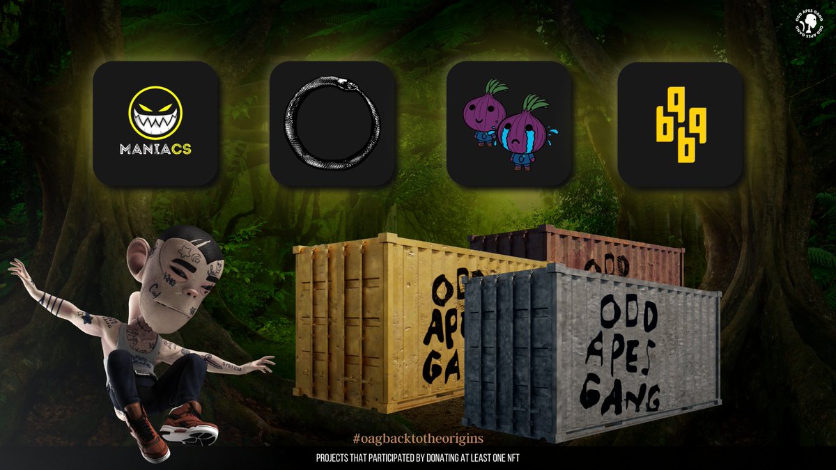 Odd Apes Gang (@oddapesgang) on Twitter photo Did you miss our spoilers? Day 9th is here! 😎
@PulsarTransfer send 100 UNITYX to 130 reactions
🎁 Tag 3 friends, follow us and the four projects presented here to win an #OAG Mystery Container NFT! 24h ⌛️
These are projects that responded positively to our invitation to join Did you miss our spoilers? Day 9th is here! 😎
@PulsarTransfer send 100 UNITYX to 130 reactions
🎁 Tag 3 friends, follow us and the four projects presented here to win an #OAG Mystery Container NFT! 24h ⌛️
These are projects that responded positively to our invitation to join