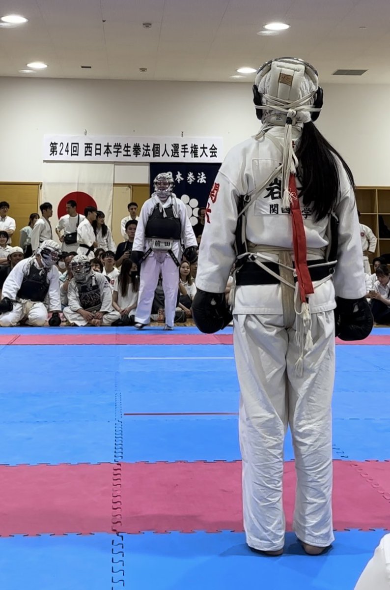 matsuxaki's tweet photo. 【報告】
#西日本学生拳法個人選手権大会2024 
#日本拳法2024 
女子一級・初段の部
🥇下川（京都産業大学）
🥈開高かいこう（大阪産業大学）
男子初段の部
🥇小池（大阪公立大学）
🥈椿原
弐段の部
#タナカテン （関西学院大学）
鎮西チンゼイ（同志者大学）
@ksuniiken https://t.co/W4iyDq6dbR