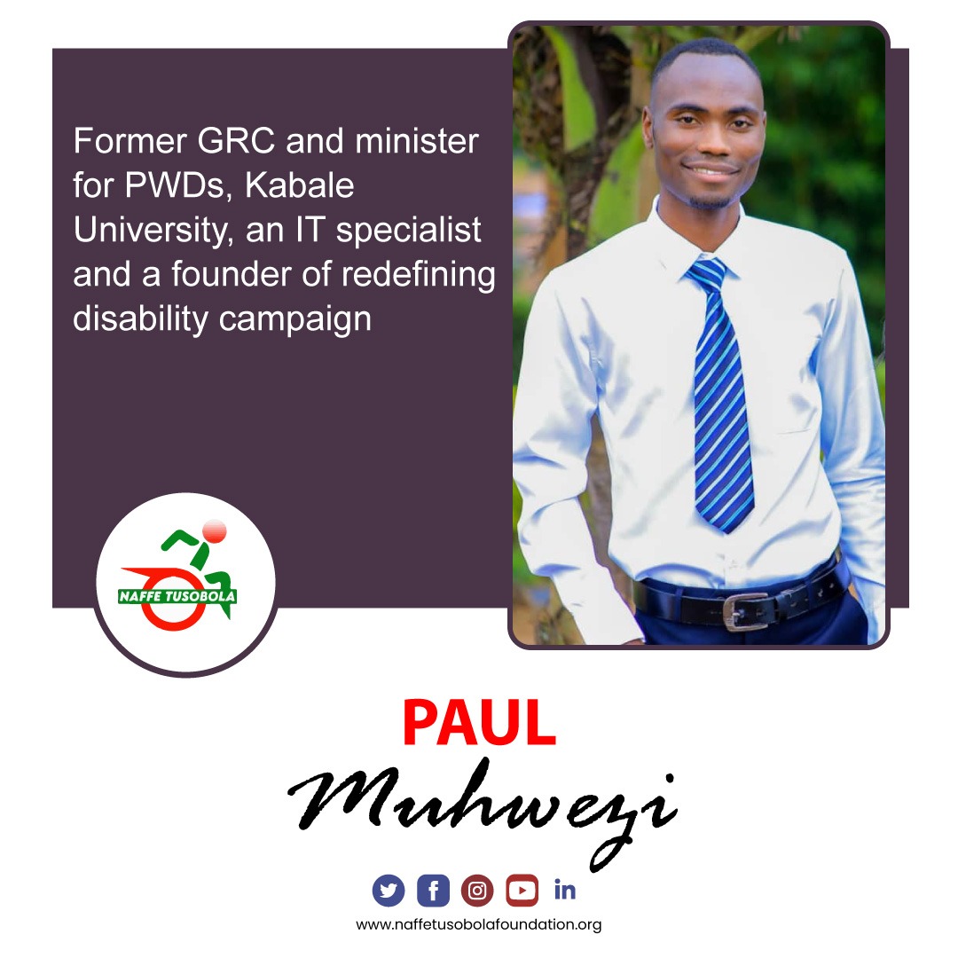 NaffeTusobola's tweet photo. On #day7 of #DisabilityPrideMonth, we celebrate trailblazers like @paulmuhwezi21! Through his #RedefiningDisability campaign, he's shattering stereotypes and amplifying the voices of the disability community. #DisabilityRights https://t.co/MGSze1WfJ5