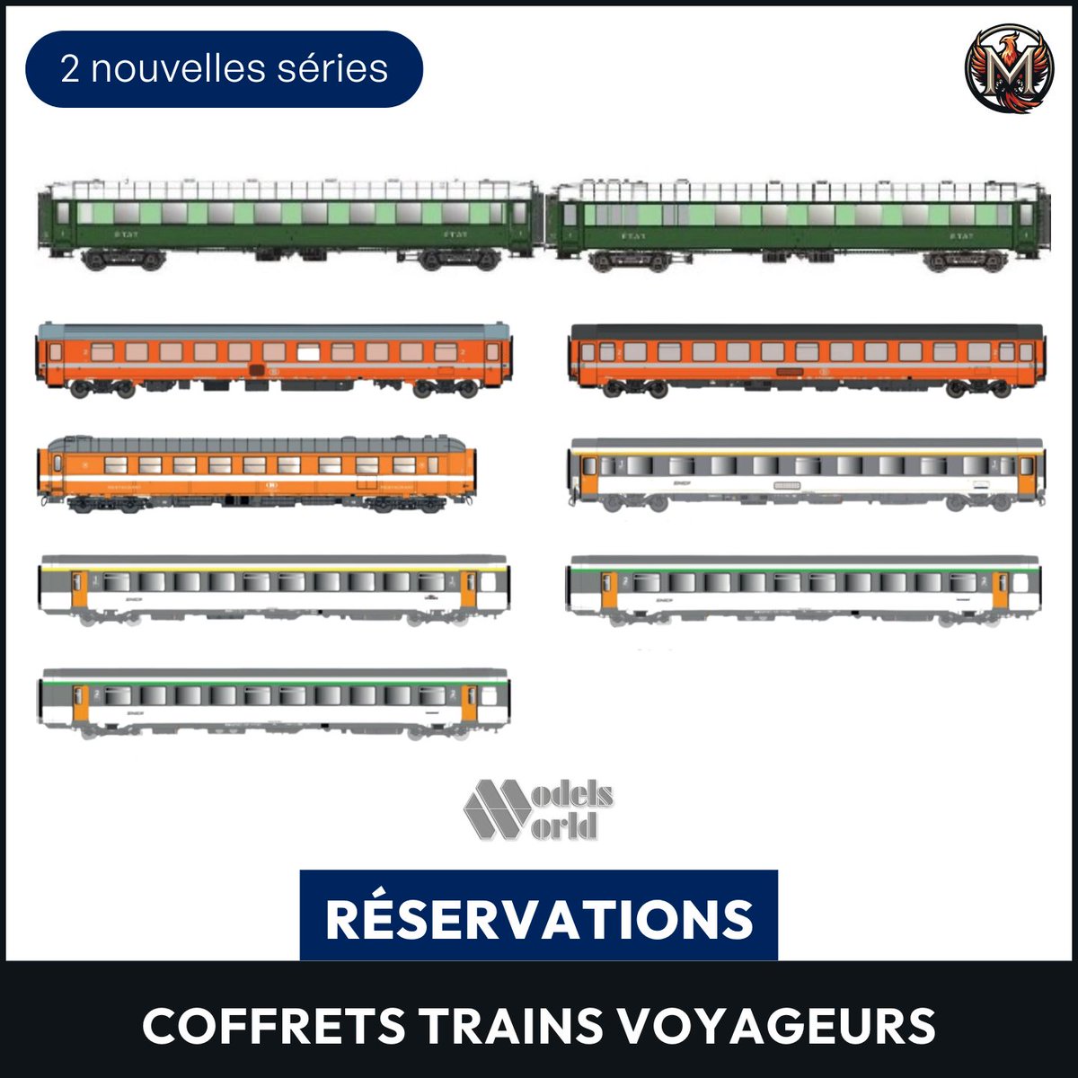 JModelisme's tweet photo. 🗓️ Réservez votre coffret voyageurs Models World !
🤔 Quel matériel roulant Models World attendez-vous en 2024 ?
#sncf #railway #trainminiature #modelsworld https://t.co/ce3OoohaZ8