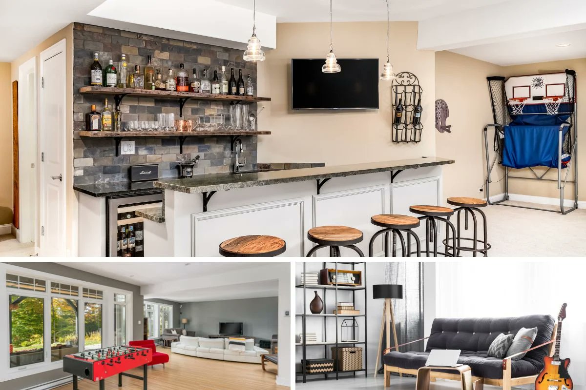 Decor_ByRene's tweet image. ideas for your home bar man caves, poker rooms, gaming rooms, and home arcades here are some photos and suggestions for decorations and furnishings to help Inspire your man cave dreams.

#Space #VerticalStorage #Shelves #WallMounted #FloorSpace #Style #Decor #Organize #Books