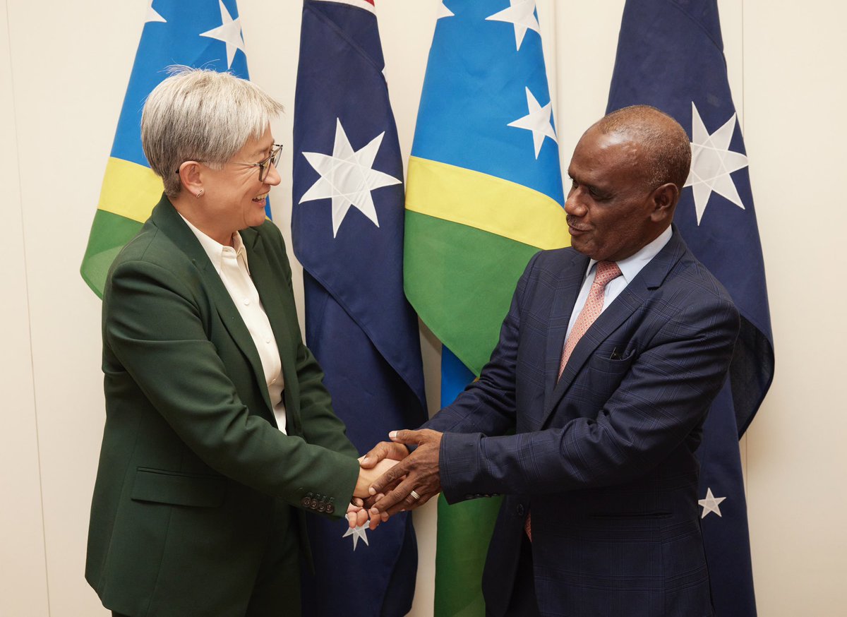 Happy Independence Day to Prime Minister Manele, my counterpart FM Agovaka, and the people of Solomon Islands.

Our nations share a region and we share a future.

It was a pleasure to welcome PM Manele to Australia last month for his first overseas trip as Prime Minister.
