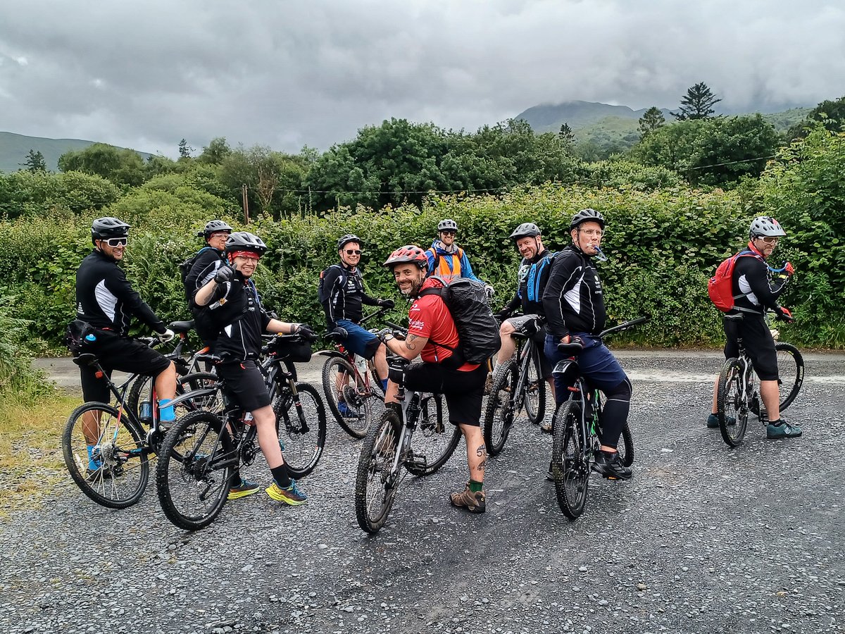 5in55's tweet image. Day 2 Stages 2, 3 &amp;amp; 4 of the #bikeboatboot challenge for Tŷ Hafan. Over 8 hrs, we would cycle across remote Welsh mountains, many without tracks. It was a brutal 38 miles, ascending over 5,100 feet