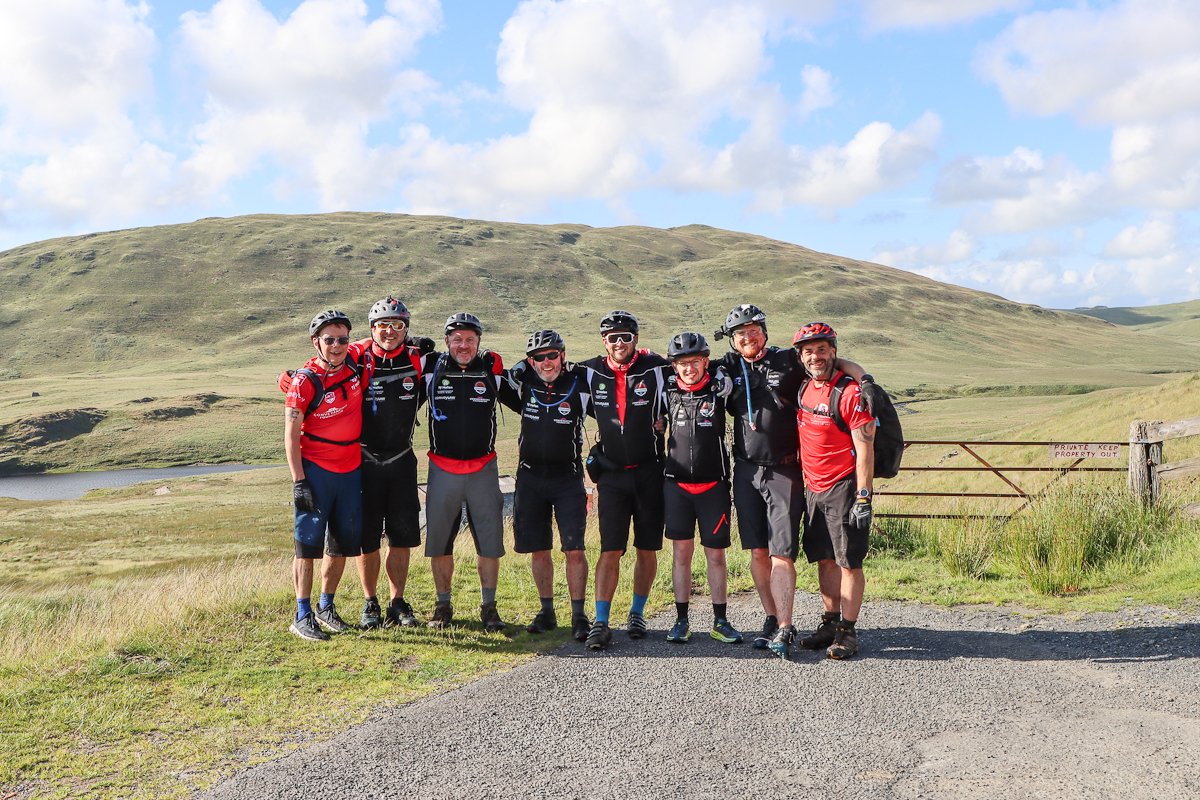 Day 2 Stages 2, 3 &amp; 4 of the #bikeboatboot challenge for Tŷ Hafan. Over 8 hrs, we would cycle across remote Welsh mountains, many without tracks. It was a brutal 38 miles, ascending over 5,100 feet
