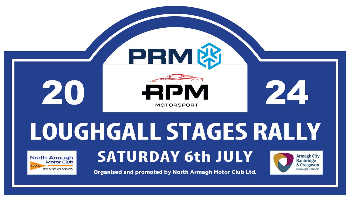 Congratulations to Aidan Wray and Peter Ward in their Volkswagen Polo Rally2 on winning this year's PRM Group &amp; RPM Motorsport Loughgall Stages Rally...🥇🏆🍾👏
🥈Eddie Doherty
🥉Aaron McLaughlin