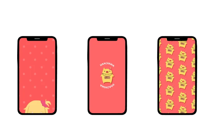 【スマホ用壁紙】はあちゃま 壁紙のみの使用でご自由にどうぞ〜!!