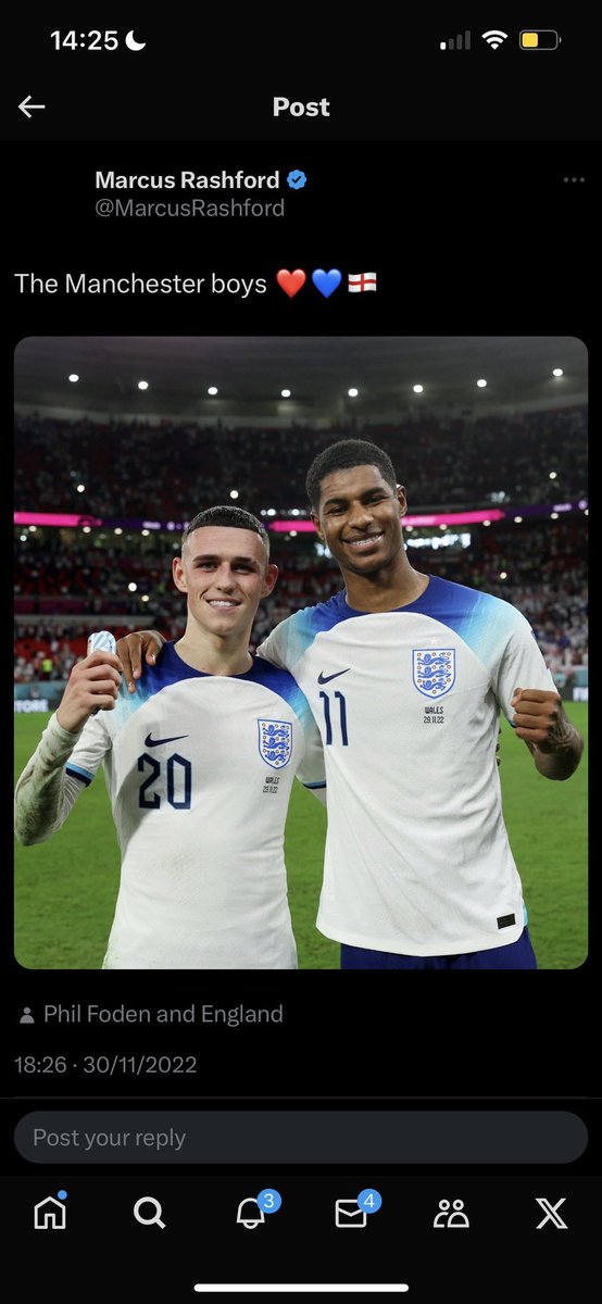 jr_fundss's tweet photo. Rashford after JULY 2021:

- Gets Shoulder Surgery which keeps him out for chunks of 21/22

- Plays 18 full 90s coming off a 36g/a season at 22

-United have their worst EVER recorded PL point tally, finishing 6th

- Goes to Nike Oregon HQ and works his arse off in pre season

- Comes back and extends his record as the player with the most goals against the Big 6 (41 ga) Scoring against City, Liverpool, Arsenal, Tottenham, Chelsea

- Gets called up to the World Cup and in 1 start finishes as England’s top scorer with 3 goals

- Records a CAREER HIGH 41g/a for Manchester United never done since RVP.

- Wins a Carabao Cup scoring in the final

- Achieves UEFA Europa League Team of the Season, PFA Premier League Fans' Player of the Year, Manchester United Players' Player of the Year, Sir Matt Busby Player of the Year, Europa League Golden Boot, Carabao Cup Golden boot, 3x Premier League Player of the Month, 1x PFA Premier League Fans’ Player of the Month

- Gets another Goal and Assist for England in qualifiers finishing the season with 45g/a ALL as a LW

- 23/24 United then finish with their lowest ever recorded PL finish with the club in turmoil Rashford also loses a bit of form registering 14g/a.

- Still bags against City (A), Liverpool (H), Arsenal (A), Tottenham (H)

- Reaches 400 appearances for his boyhood club at 26

- Plays a pivotal role in winning an FA Cup at the end of the season making it 2 trophies in 2 seasons

- Manchester United’s 12th all time top scorer now, 15 off of 9th and 32 away from 5th

- Would currently be Liverpools 9th top scorer at 26

- Since Rashford’s debut only Mane and Son have more goal contributions as a LW in the league bearing in mind Rashford is 26

- Rashford extends his stay as our most successful academy graduate in the past 10+ years

The story continues, while Goldbridge carries on his agenda that has been brewing all season long in Rashfords tough patch, and we go into next season with confidence it will be another great one for OUR academy product.