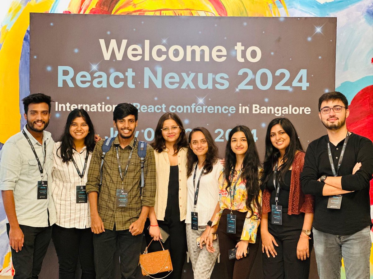 Kajal3310's tweet image. What a fantastic 2 days at the International @ReactNexus Conference 2024! ✨🧑💻
Amazing talks on RSC, Framer Motion, Nx, UI performance, React 19🚀 by top speakers.
Loved networking with developers and speakers in person
Huge thanks to @kiran_abburi & the team! 🎊
#ReactNexus2024