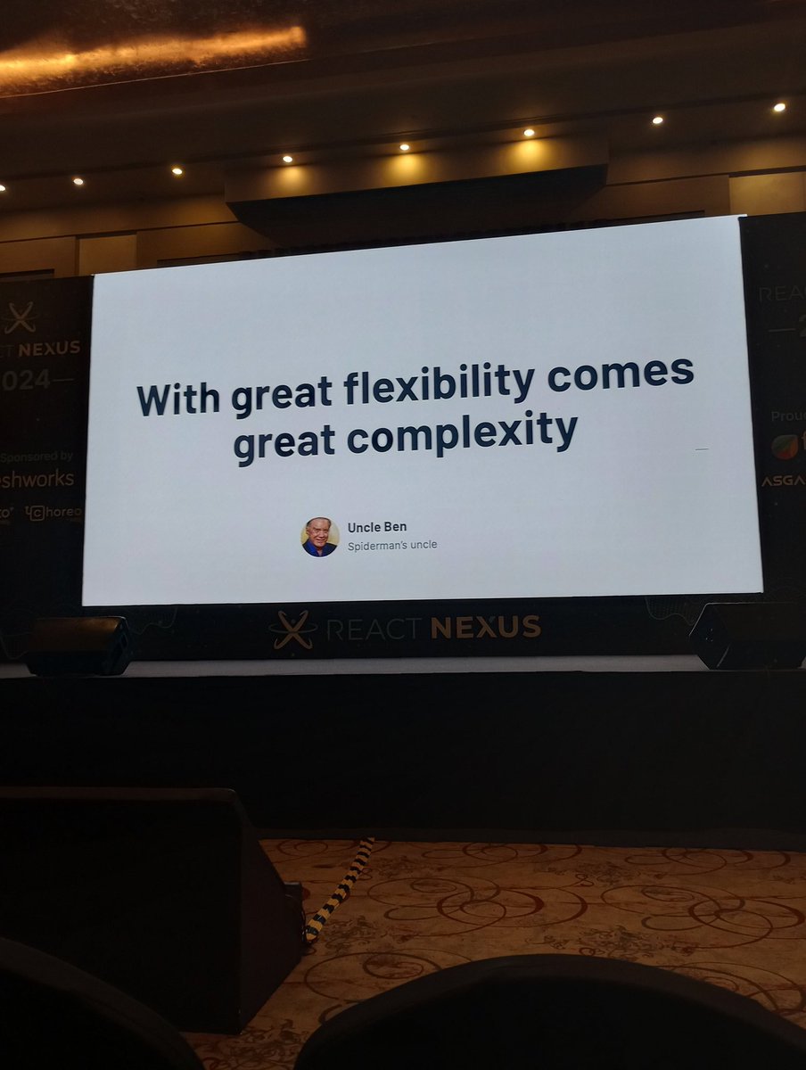 Kajal3310's tweet image. What a fantastic 2 days at the International @ReactNexus Conference 2024! ✨🧑💻
Amazing talks on RSC, Framer Motion, Nx, UI performance, React 19🚀 by top speakers.
Loved networking with developers and speakers in person
Huge thanks to @kiran_abburi & the team! 🎊
#ReactNexus2024