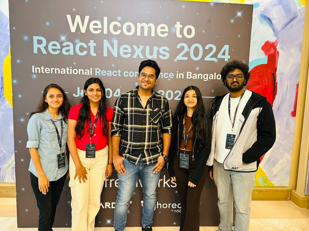 Kajal3310's tweet image. What a fantastic 2 days at the International @ReactNexus Conference 2024! ✨🧑💻
Amazing talks on RSC, Framer Motion, Nx, UI performance, React 19🚀 by top speakers.
Loved networking with developers and speakers in person
Huge thanks to @kiran_abburi & the team! 🎊
#ReactNexus2024