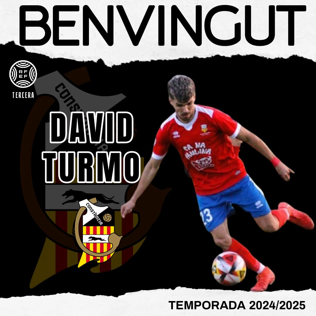 ✅ 𝗡𝗢𝗨 𝗙𝗜𝗧𝗫𝗔𝗧𝗚𝗘 

🤝🏼 Presentam un nou fitxatge del 3a RFEF per a la temporada 2024/2025

👉🏼 David Turmo, provinent del Collerense ve a reforçar el lateral esquerra de l'equip.

BENVINGUT 🤍🖤

#FutbolÉsConstància