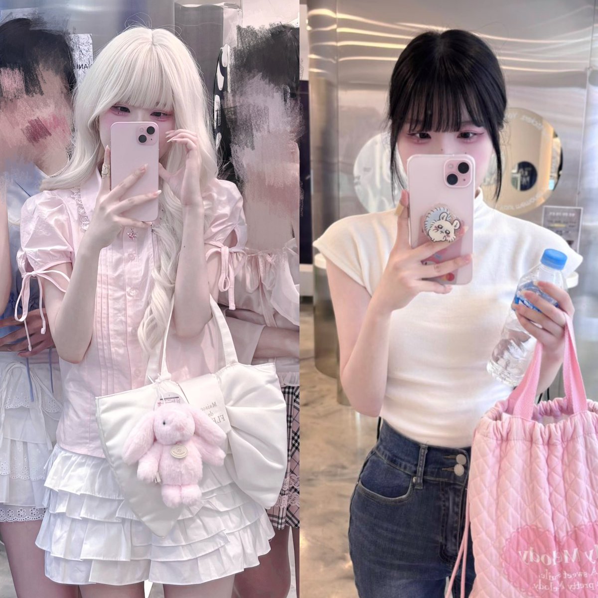 휴무랑 출근룩 진짜 극과극 ootd…₍ᐢ..ᐢ₎♡̷