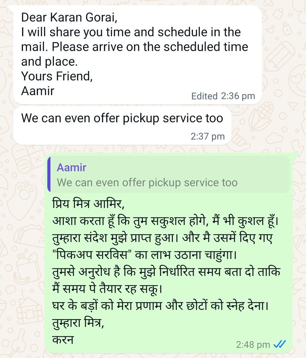 krn563's tweet photo. Who said "apne mitra ko patra likhe" are not practical in today's world? https://t.co/XrZGoHX7hJ