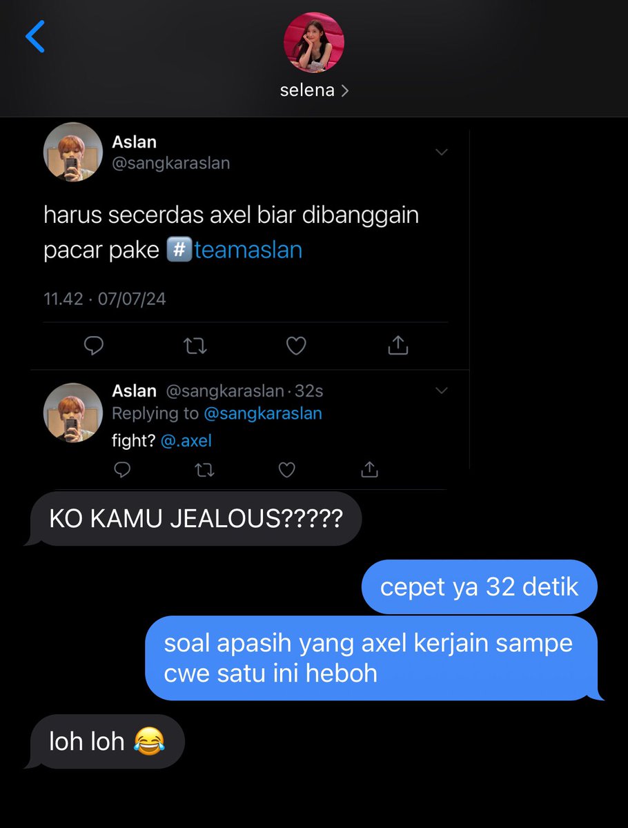 chxiaus's tweet photo. fangirl gf vs jealous bf 

#selenaslan 
soobin arin one tweet au https://t.co/o3cOig0FFx