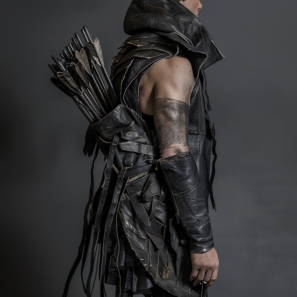 mflux's tweet photo. As an archer I can never find sweet archery drip so I had #midjourney generate some. Here’s archery kit by Rick Owens, Coco Chanel, Alexander McQueen. https://t.co/XUVMmJpVQv