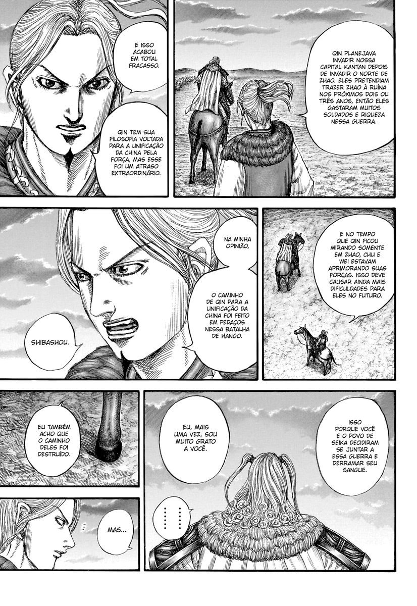 NicolasMagno31's tweet photo. #kingdom799 
#kingdom_manga 

Inclusive.

Riboku 4 anos antes, capítulo 491, avisou que se Qin invadisse, seriam aniquilados, olho por olho, mas pagariam o preço com sangue.

Dito e feito.

Só falta agora Chu e Wei atacarem Qin (E de preferência vencerem) https://t.co/wRfmz5quFU