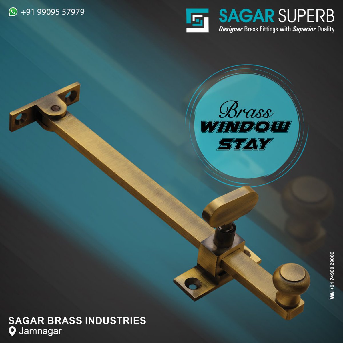 ibais_hardware's tweet image. PREMIUM QUALITY OF BRASS HARDWARE PRODUCTS

SAGAR BRASS INDUSTRIES (JAMNAGAR)

Contact: 
Mr. Sunil Moliya - 99095 57979

For enquiry via WhatsApp click:   
ibais.biz/09909557979
.
#windowstay #hardwareproduct #hardwarefitting #windowfitting #furniturefitting