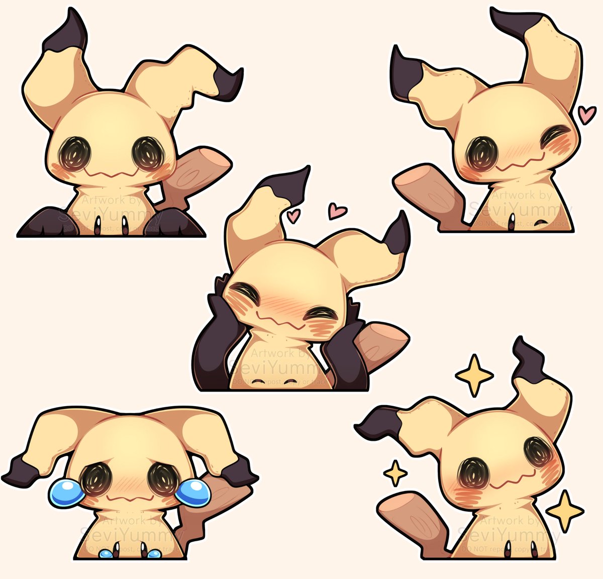 SeviYummy's tweet photo. Which Mimikyu are you today? ✨ https://t.co/FlXDQmuG9M