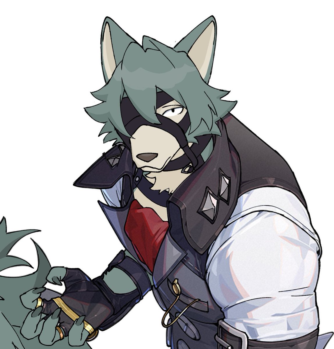 Jicjicu's tweet photo. Crazy how I just found out they share the same jp va, so uh little drawover edit 
#beastars #ZenlessZoneZero https://t.co/ILElWtk08V