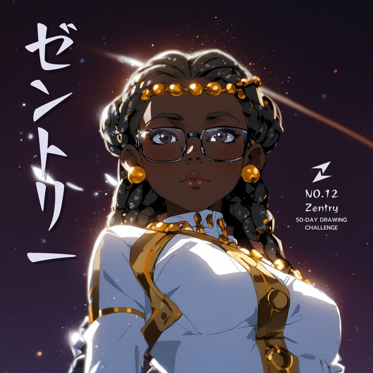 Fan Art - No.12 - <a href="/zentry/">Zentry</a> ❤️#50daychallenge
.
The next character that drew fan art for Zentarian to see.
.
Let's follow the challenge and follow these creations together! 🥳 #ArtBattle #HGvsOKURAN #Zentry $ZENT