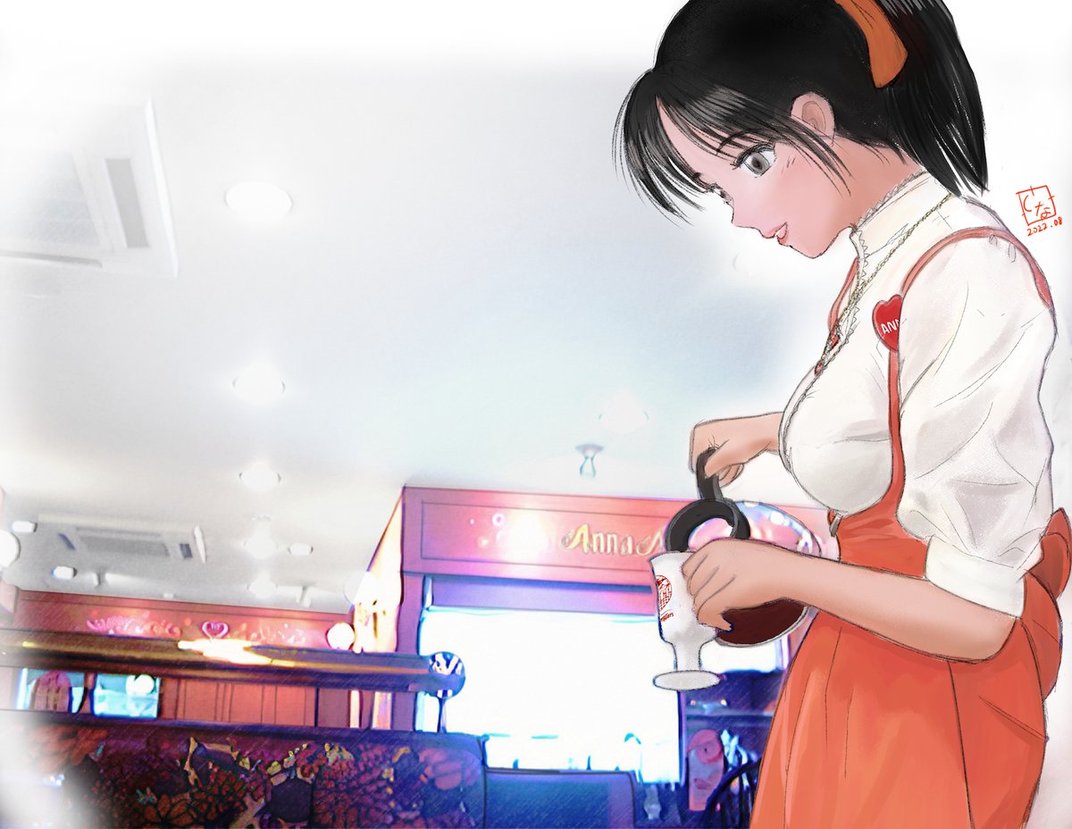 「#ポニーテールの日ということなので何度も貼ってアレだがアンミラさんを貼っておこう」|しなののイラスト