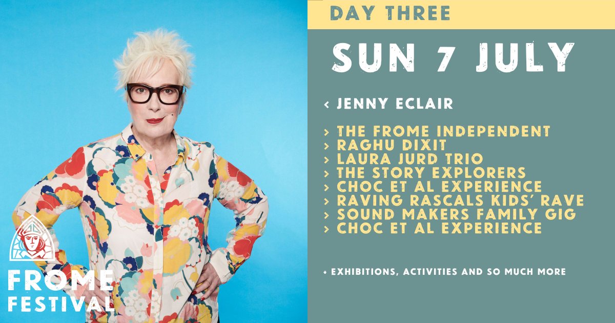 DAY 3

THE FROME INDEPENDENT @ FROME FESTIVAL
THE STORY EXPLORERS
PHOENIX RECORDER ORCHESTRA
RAVING RASCALS - BASS BEATZ KIDS RAVE
JENNY ECLAIR
LAURA JURD TRIO
RAGHU DIXIT
QUORUM / CHARLES WIFFEN

#fromefestival #fromefestival2024 #frome #somerset #fromesomerset