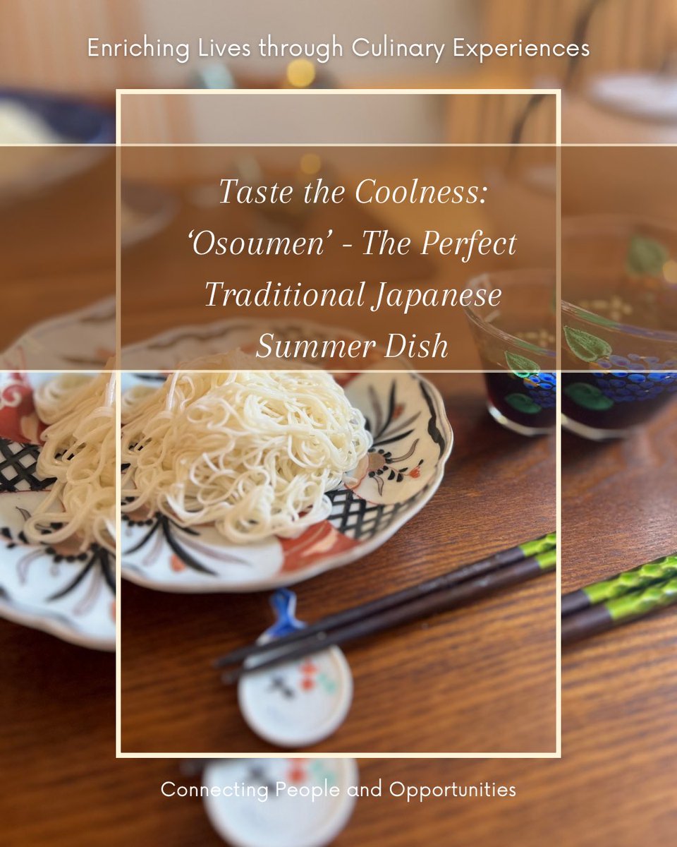 rie_kitchen1818's tweet photo. Cool Delight: Traditional Japanese 'Osoumen' – Perfect for summer! 

Enjoy chilled with dipping sauce. Add toppings like green onions, ginger, and sesame seeds for extra flavor😘💕✨

#JapaneseCuisine #Osoumen #SummerFlavors #ChilledNoodles https://t.co/yekvoC2o7A