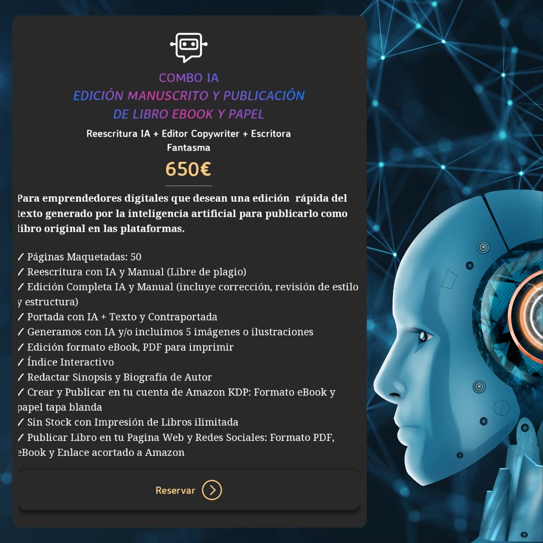 Libros_Famosos's tweet photo. 📚✨ ¡Emprendedores Digitales! ¡Llega el combo perfecto para llevar tu creación al siguiente nivel! 🌐🚀

Reserva en https://t.co/8e5FNaDvIk 
#LibrosFamosos #EdiciónDeLibros #EdiciónIA #PublicaciónDeLibros  #PublicaTuLibro #AmazonKDP #EdiciónProfesional https://t.co/IjgSYCXS2I