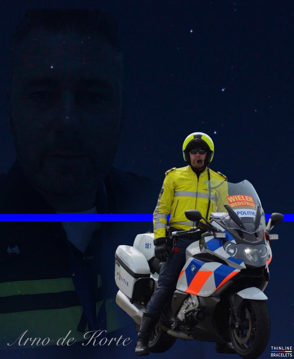 Vandaag herdenken we Arno de Korte. Arno werd tijdens zijn dienst opzettelijk aangereden door iemand die een vrachtwagen bestuurde. Arno overleefde deze aanval op zijn leven niet. We denken aan al zijn naasten. ⚫️🔵⚫️