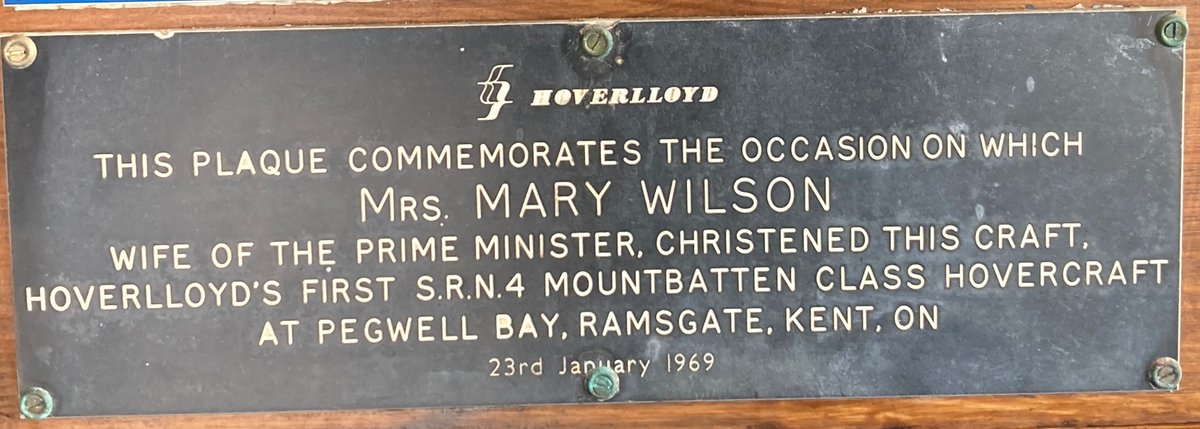 HoverMuseum's tweet photo. From the mighty 'Swift' (Mountbatten Class SRN4 Mk2). As Baroness Wilson of Rievaulx, Mary Wilson was a Past Patron of The Hovercraft Museum - social history is a strong theme of the museum, so why not visit today?
#portsmouth #southampton #hampshire #whattodotoday #FamilyFun https://t.co/MmwBBNggOF