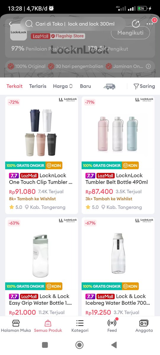 cokellate's tweet image. Adakah yg mau joinan nitip ikut co tumbler one touch clip locknlock atau produk lnl lain juga bisa. Diskon 50% + fee 25k aja per item. Dom jakarta timur, bisa shopee untuk barangnya nanti.
shopee lazada 77 membership lnl tumblr wts wtb botol minum 
#zonajajan #zonauang #zonaba